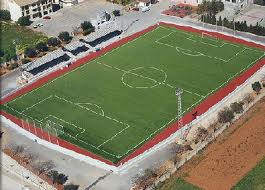 El camp de futbol de Llucmajor a vista d'ocell