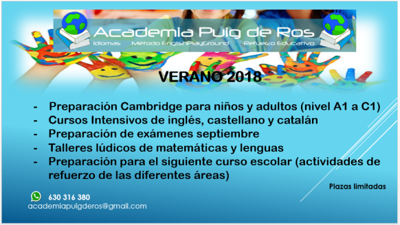 Academia Puig de Ros Estiu 2018