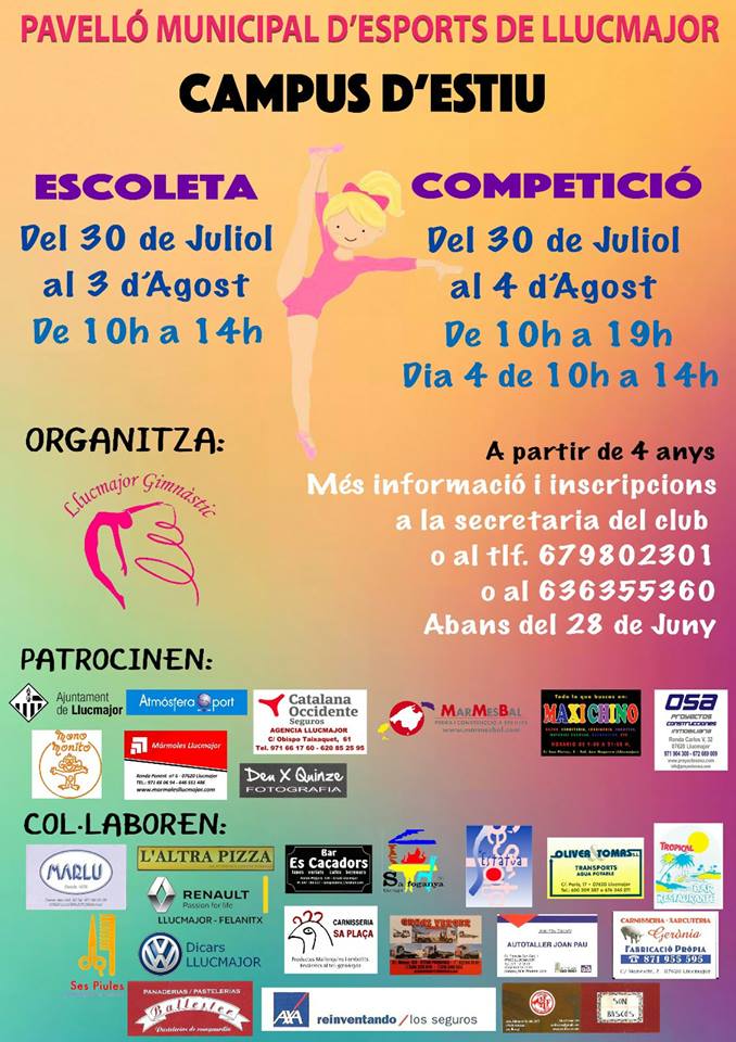 Campus estiu Llucmajor Gimnàstic