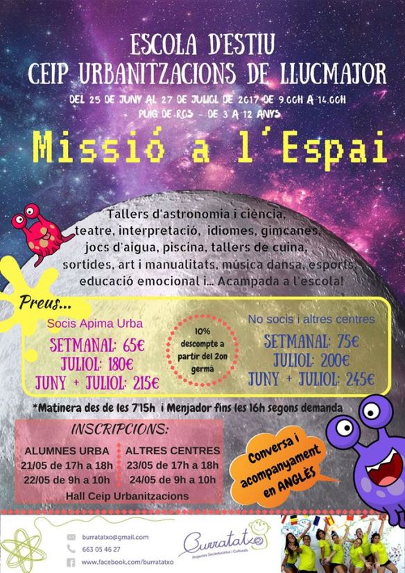 Escola d'Estiu CEIP Urbanitzacions Puig de Ros