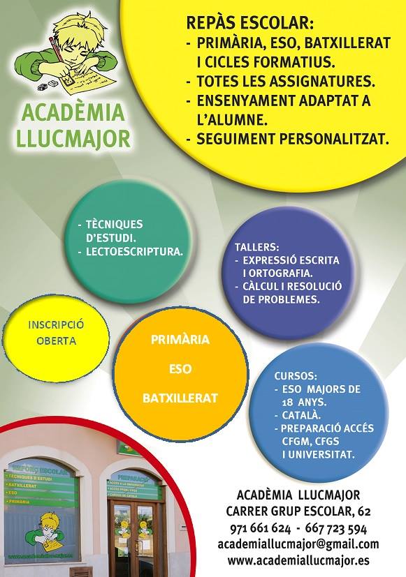 Reforç escola Academia Llucmajor